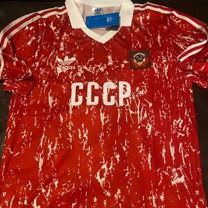 USSR Soviet Union National Team RETRO JERSEY Sz Men's M,L,XL or 2X NWT by Adidas